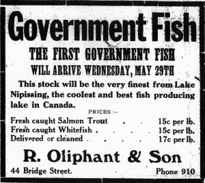 Ad for Government Fish